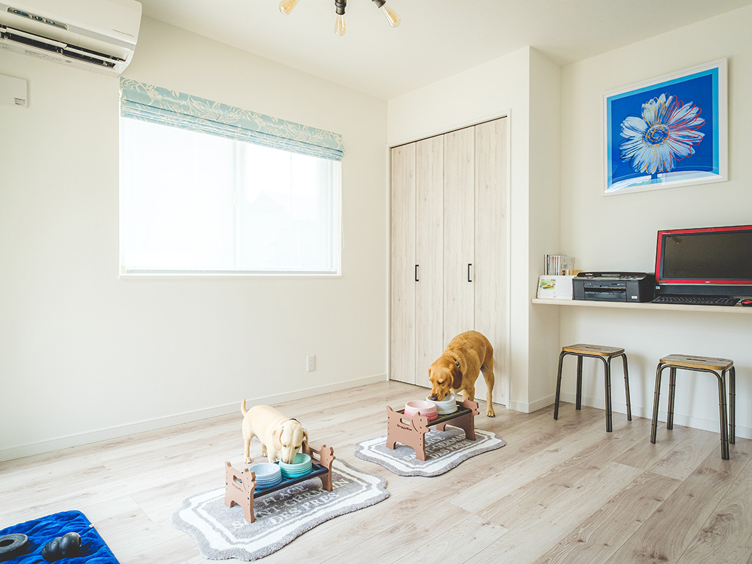 リビングに隣接した愛犬スペース